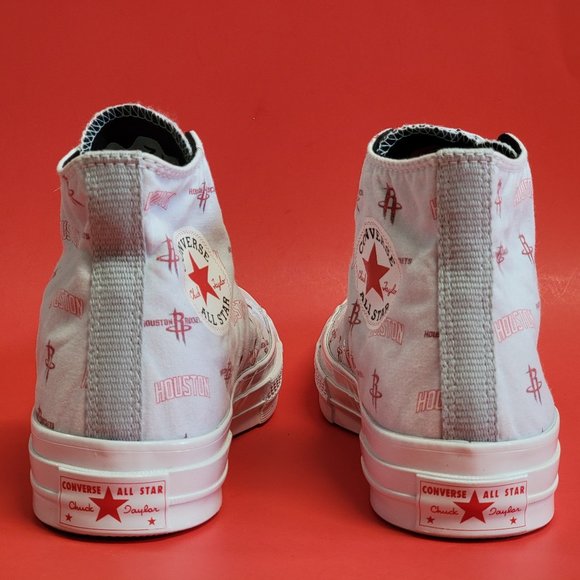 Converse CTAS 70 Hi Houston Rockets 161162C Size 10 NWB - Picture 4 of 11